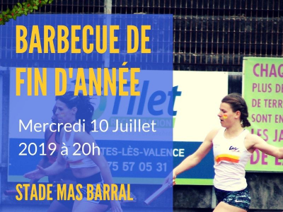 Inscription au Barbecue de fin de saison - Mercredi 10 juillet au stade Mas Barral